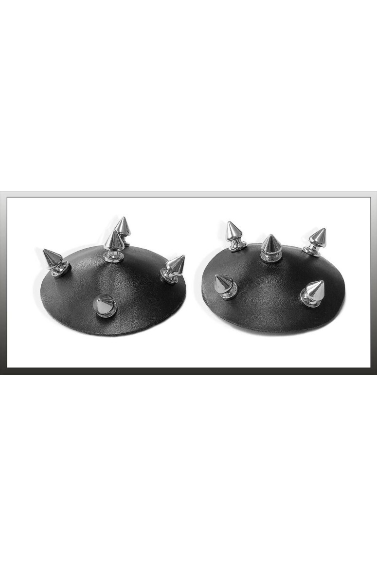 Sexy copricapezzoli wetlook con borchie