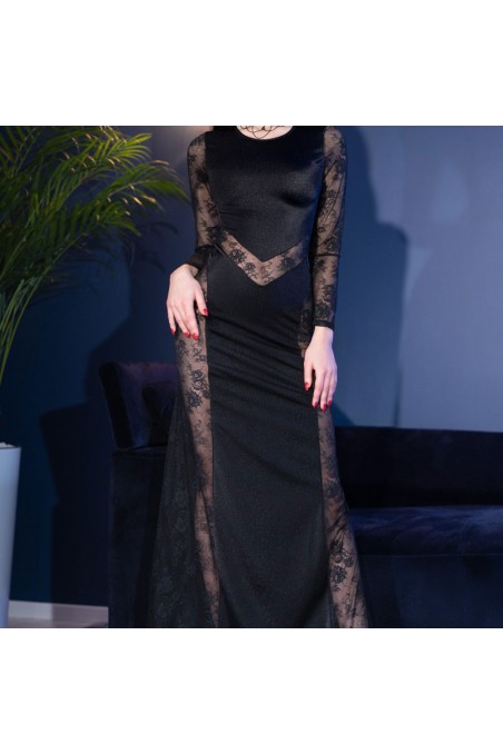 Cocktail dress abito lungo nero