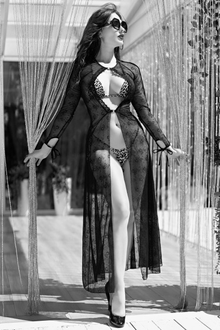 Sexy bikini leopardato in 3 pezzi, con brasiliana e perizoma